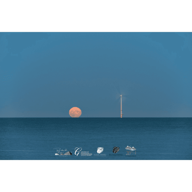 Moonrise Over The North Sea