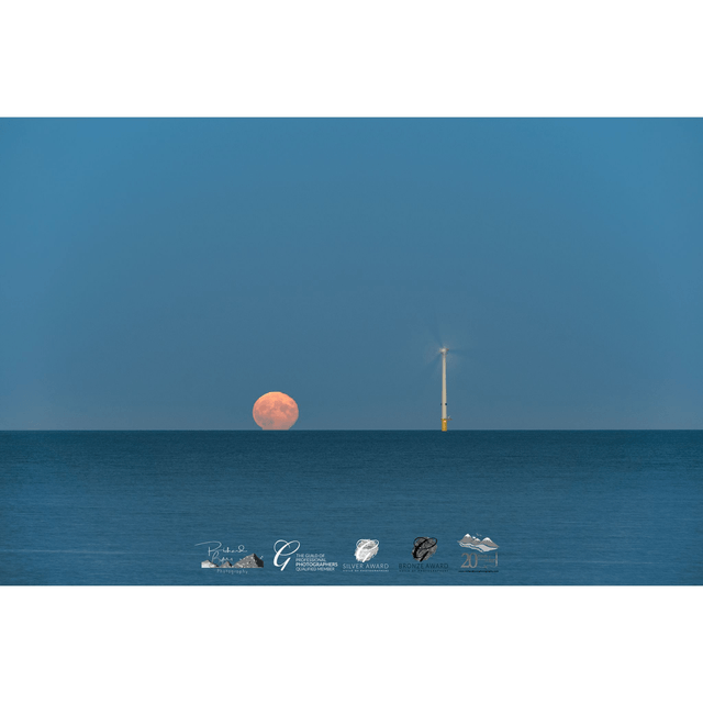 Moonrise Over The North Sea